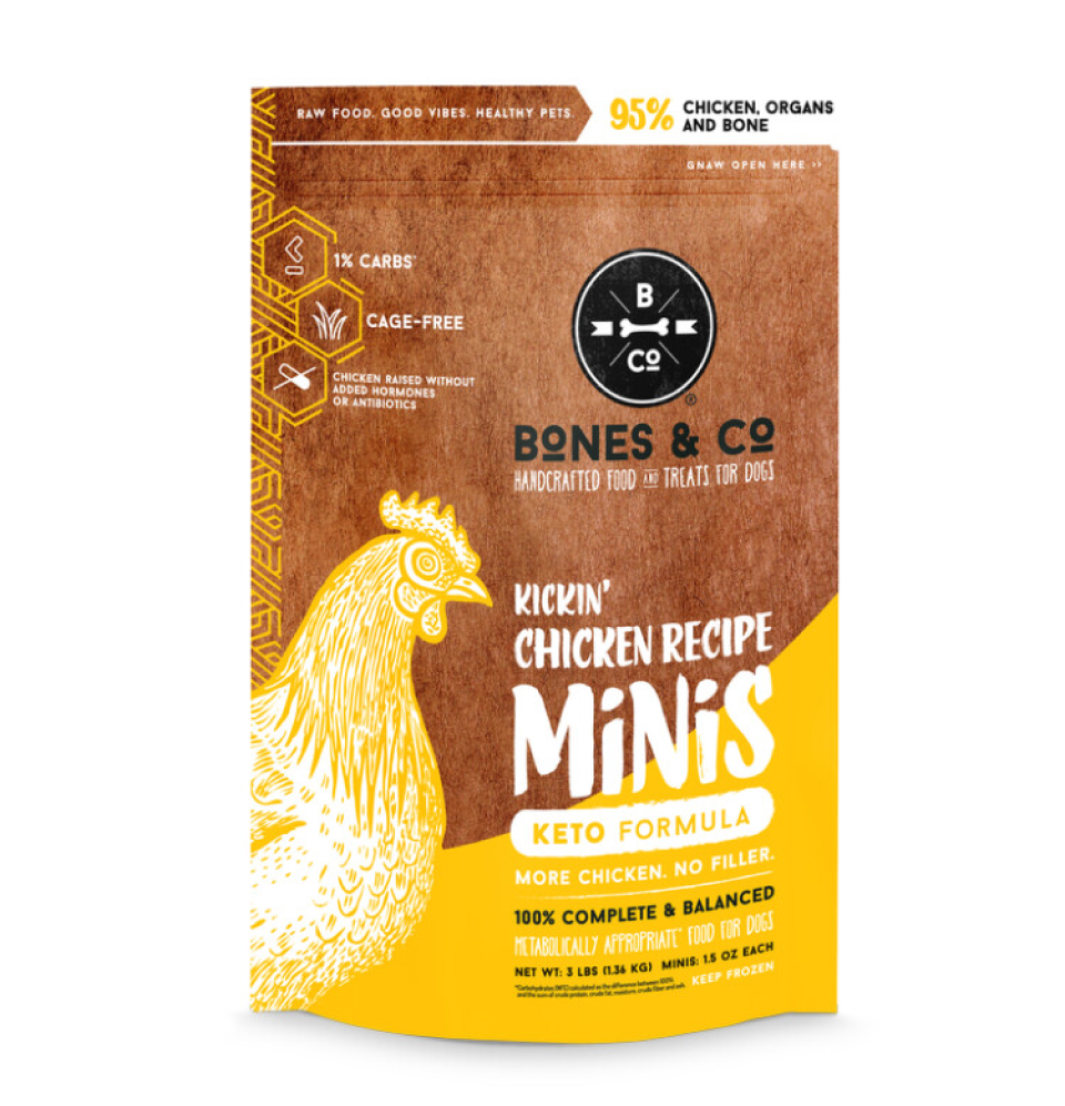 Bones Dog Minis Chicken Frozen 3lb