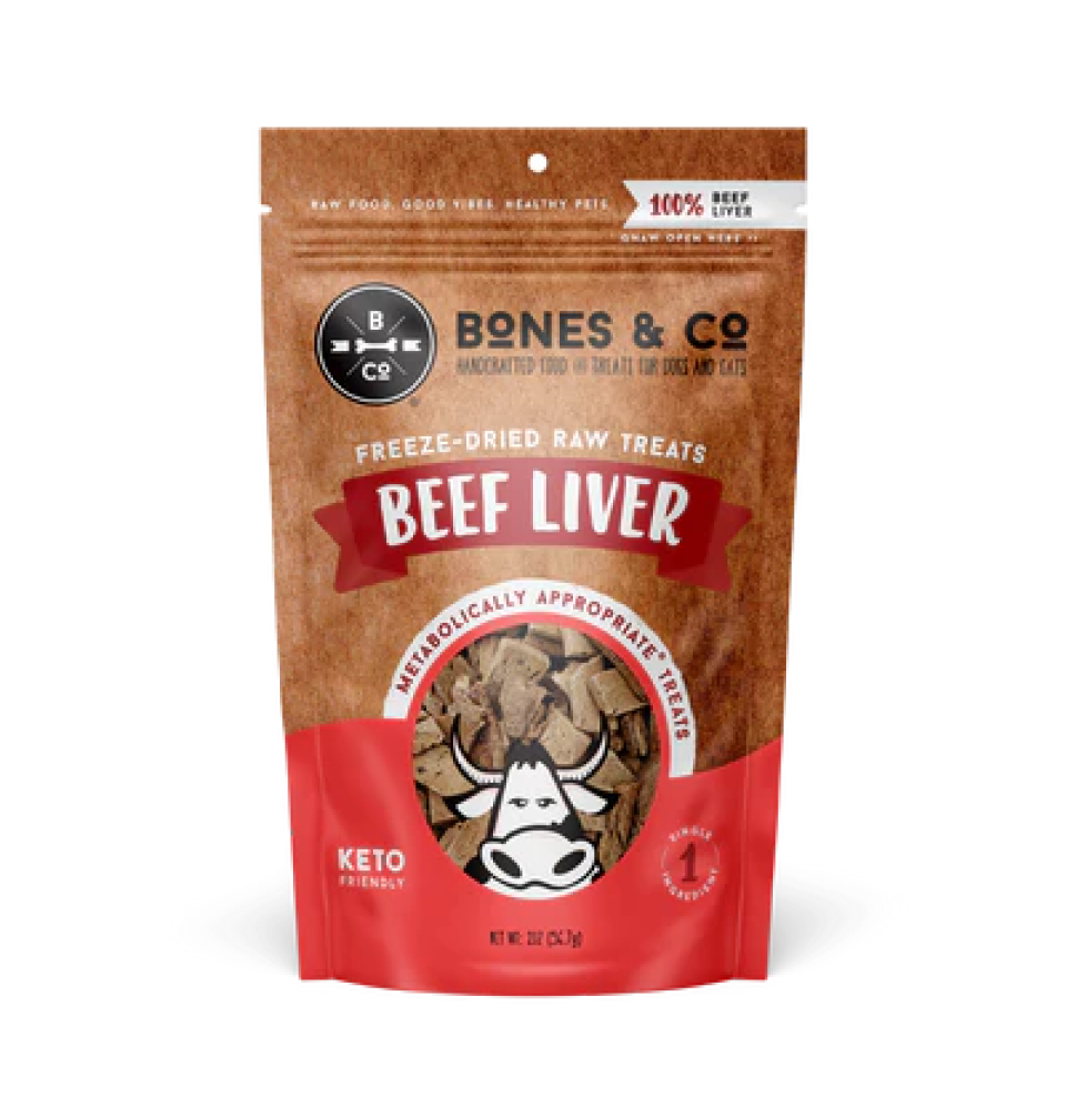 Bones Dog Beef Liver FD Treat 2oz