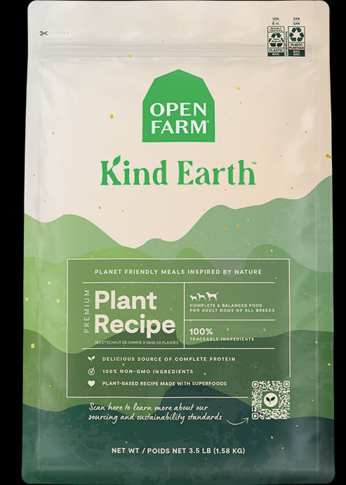 Open Farm Kind Earth Plant Based Dry Dog 20lb