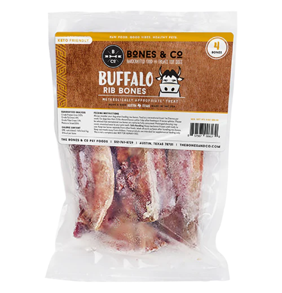Buffalo Ribbs Bones&Co Frozen Buffalo Ribs 4ct